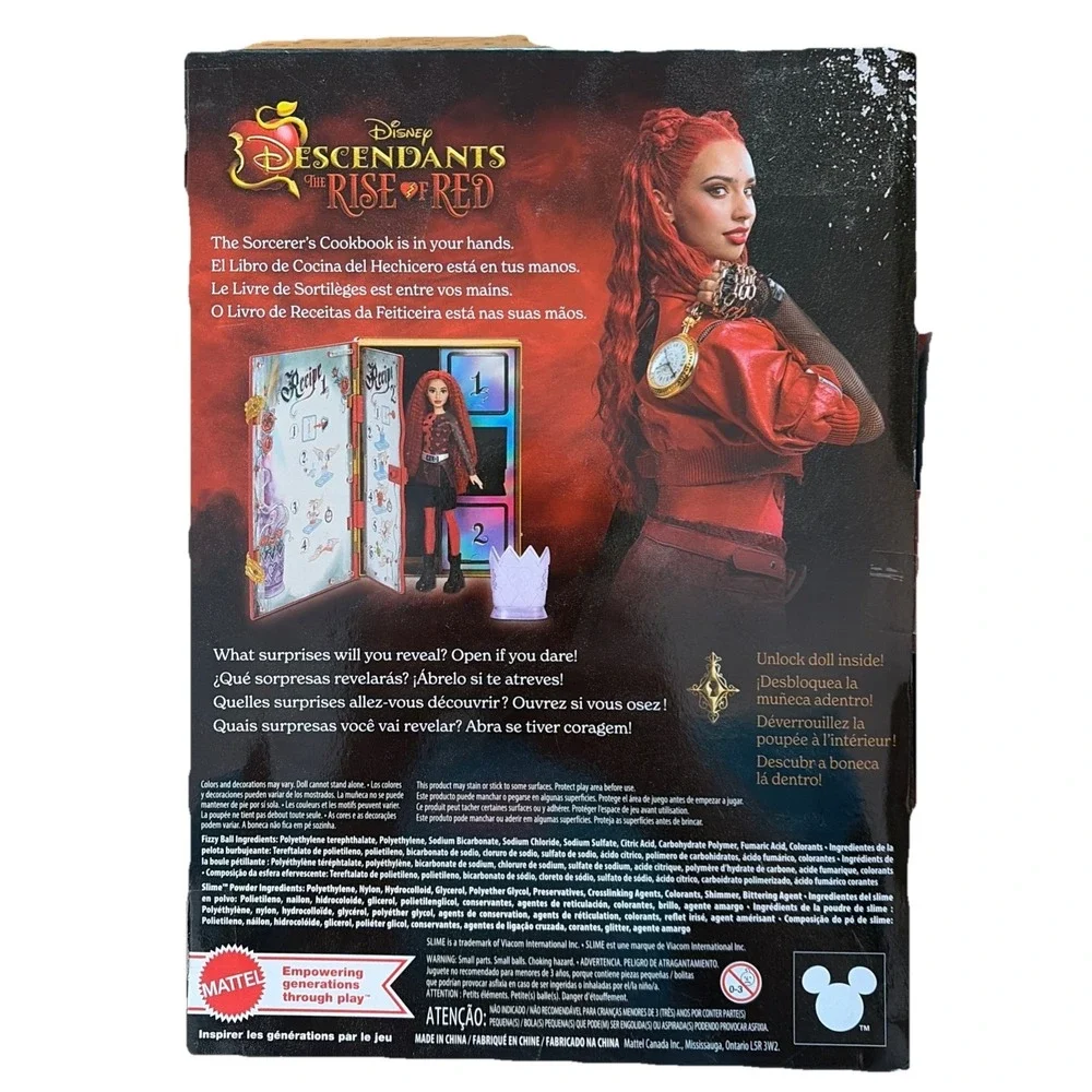 Disney Descendants Rise of Red Sorcerer's Cookbook‎ Doll Mattel New Collector